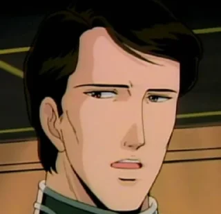 😕 emoji Legend of the Galactic Heroes Telegram sticker 10 of 20