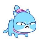 😡 emoji Ледяной Кот от @TgSticker Telegram sticker 12 of 20