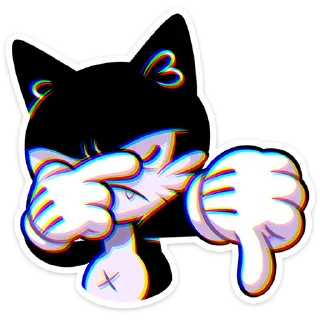👎 emoji Стереокот Джо - @TgSticker Telegram sticker 23 of 49
