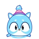 😌 emoji Ледяной Кот от @TgSticker Telegram sticker 16 of 20