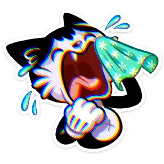 😭 emoji Стереокот Джо - @TgSticker Telegram sticker 24 of 49