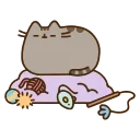 😌 emoji Animated Pusheen @IMG2D Telegram sticker 5 of 40