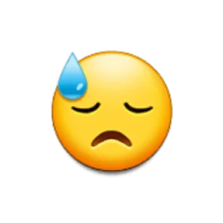 😓 emoji Samsung Emoji Telegram sticker 7 of 20