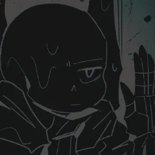 🌑 emoji 夜の暗い冗談 ~ Telegram sticker 14 of 32