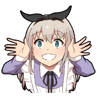 🤡 emoji Горничная @Nyasticks Telegram sticker 7 of 41