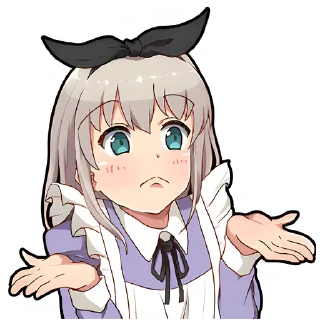 🤷‍♀ emoji Горничная @Nyasticks Telegram sticker 13 of 41