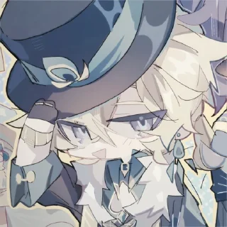 🎐 emoji ˚✧@BELUGA282 – Aventurine HSR. Telegram sticker 18 of 31