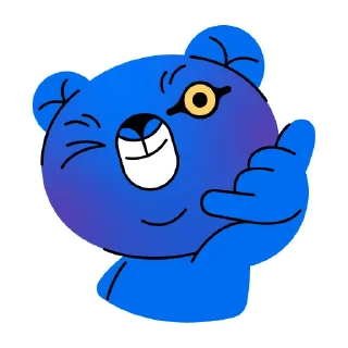 😉 emoji Bull vs Bear Markets Telegram sticker 21 of 38