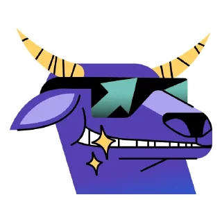 😀 emoji Bull vs Bear Markets Telegram sticker 1 of 38