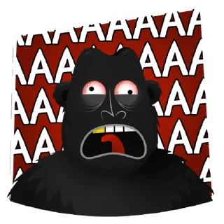 😱 emoji ОБЕЗЬЯНА БУ Telegram sticker 12 of 15