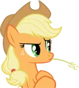 😒 emoji Applejack Pony Telegram sticker 15 of 41