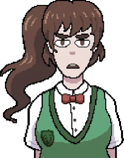😐 emoji Тамако Фудживара супремаси Telegram sticker 17 of 64