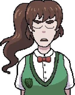 😑 emoji Тамако Фудживара супремаси Telegram sticker 18 of 64