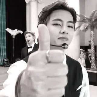 🏳 emoji » 🏳 taehyung ! - @smstickerr Telegram sticker 18 of 40