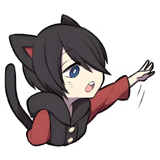 Sticker from Чёрный котёнок @nyasticks