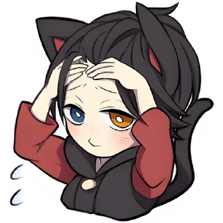 Sticker from Чёрный котёнок @Nyasticks