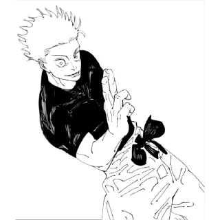 😎 emoji Gojo Satoru Telegram sticker 14 of 79
