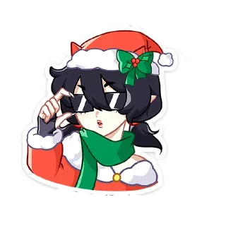 😎 emoji новогодняя ивэлтин без надписей @stickwithouttext Telegram sticker 6 of 48
