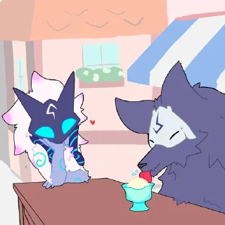 ❤️ emoji Kindred / Bye Bye Kitty Telegram sticker 4 of 46