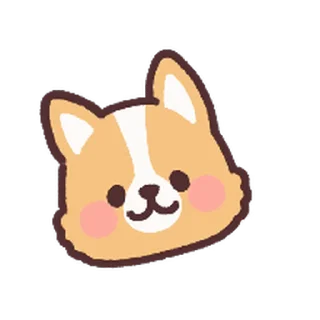 Sticker from Fluffy corgi @xkysluv
