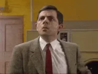 😒 emoji Mr bean by @sticker_pack_channel — @stckrRobot Telegram sticker 23 of 50