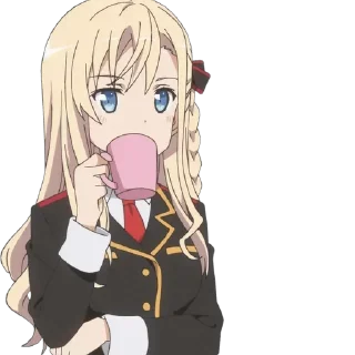 Sticker from anime drinks