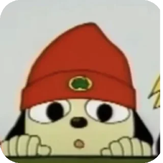 😯 emoji Parrapa rapper by Qukisi Telegram sticker 5 of 67