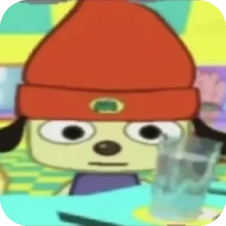 😐 emoji Parrapa rapper by Qukisi Telegram sticker 20 of 67