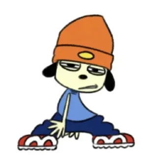 😕 emoji Parrapa rapper by Qukisi Telegram sticker 14 of 67