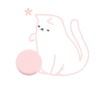 🤍 emoji 🐾 : киця ➛ @wexsavi ° ☆ Telegram sticker 15 of 24