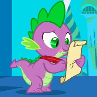 🤓 emoji Spike | @MLP_AnimatedStickers Telegram sticker 23 of 49