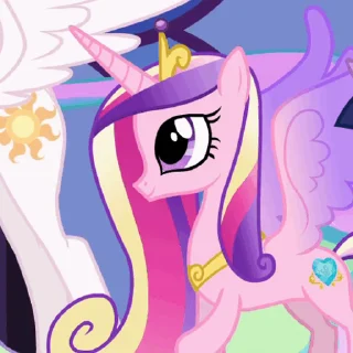 😃 emoji Princess Cadance | @MLP_AnimatedStickers Telegram sticker 23 of 29