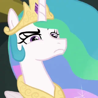 😄 emoji Princess Celestia | @MLP_AnimatedStickers Telegram sticker 10 of 28