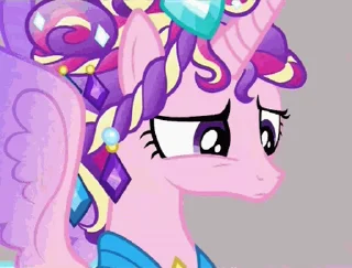 😦 emoji Princess Cadance | @MLP_AnimatedStickers Telegram sticker 18 of 29