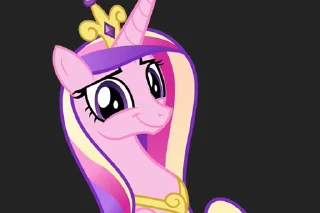 😏 emoji Princess Cadance | @MLP_AnimatedStickers Telegram sticker 12 of 29