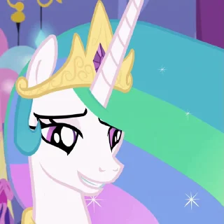 😉 emoji Princess Celestia | @MLP_AnimatedStickers Telegram sticker 5 of 28