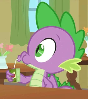 😀 emoji Spike | @MLP_AnimatedStickers Telegram sticker 9 of 49