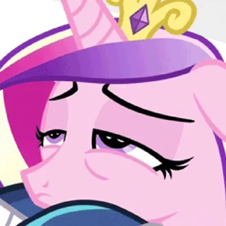 😯 emoji Princess Cadance | @MLP_AnimatedStickers Telegram sticker 10 of 29