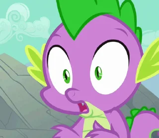 🤩 emoji Spike | @MLP_AnimatedStickers Telegram sticker 6 of 49