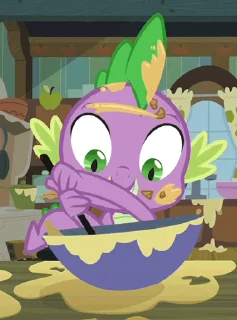 🍰 emoji Spike | @MLP_AnimatedStickers Telegram sticker 12 of 49