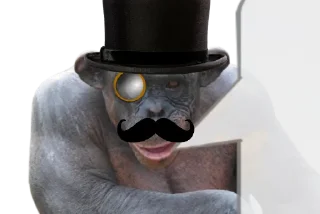 🧐 emoji Обезьяна легенда Telegram sticker 5 of 13