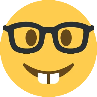 🤓 emoji Хз как назвать Telegram sticker 3 of 15