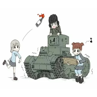 🇫🇮 emoji Girls und Panzer pack Telegram sticker 6 of 75