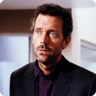 😐 emoji Dr House  @kino_botyt @Stiker3_bot Telegram sticker 12 of 50