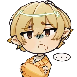 😐 emoji эльфобебрики by @slimespitter Telegram sticker 9 of 15