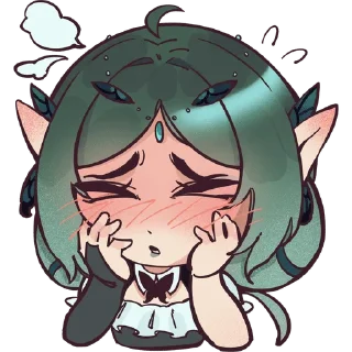 😳 emoji эльфобебрики by @slimespitter Telegram sticker 14 of 15