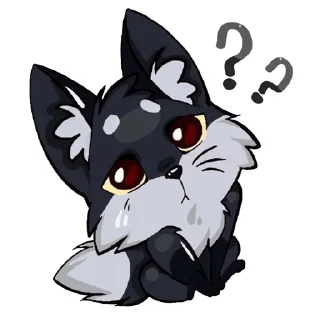 ❓ emoji Shiro Telegram sticker 20 of 107