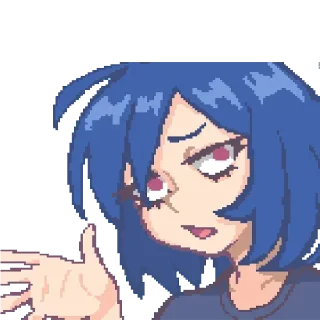 👋 emoji Пиксиляночки @stickers_teleg_telegramstickeri Telegram sticker 11 of 85