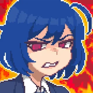 😡 emoji Пиксиляночки @stickers_teleg_telegramstickeri Telegram sticker 5 of 85