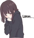 😕 emoji Menhera-chan 2 ENG :: @line_stickers Telegram sticker 9 of 112